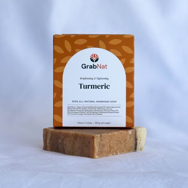 grabnat natural handmade turmeric soap