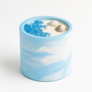 ocean blue scented candle